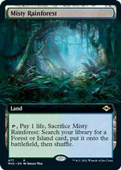 Misty Rainforest [Extended Art Foil] #477 Magic Modern Horizons 2 Prices