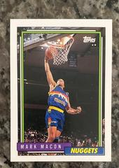 Mark Macon #154 Basketball Cards 1992 Topps Prices
