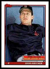 Dana Kiecker #77 Baseball Cards 1991 Topps '90 M.L. Debut Prices