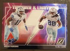 Micah Parsons, CeeDee Lamb #7 Football Cards 2023 Panini Zenith Thunder and Lightning Prices