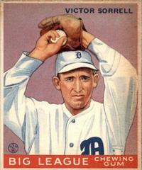 Victor Sorrell Baseball Cards 1933 Goudey Prices