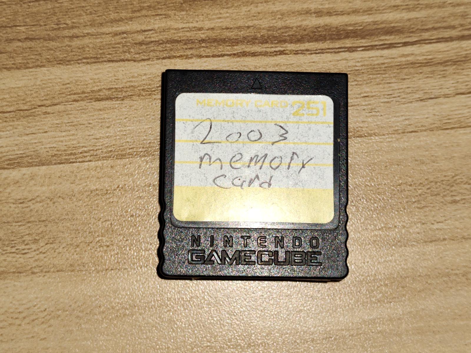 16MB 251 Block Memory Card Item only Gamecube