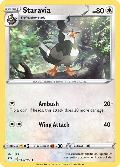 Staravia #146 Pokemon Darkness Ablaze