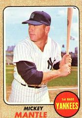 Mickey Mantle Baseball Cards 1968 Topps Prices
