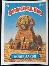 Barren AARON 1986 Garbage Pail Kids Prices