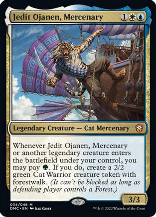 Jedit Ojanen, Mercenary #34 Magic Dominaria United Commander