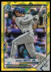 Bobby Witt Jr. [Yellow Refractor] #BCP-1 Baseball Cards 2021 Bowman Sapphire Prices