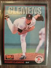 Roger Clemens #118 Baseball Cards 1993 Panini Donruss Triple Play Prices