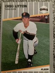 Greg Litton #U-130 Baseball Cards 1989 Fleer Update Prices