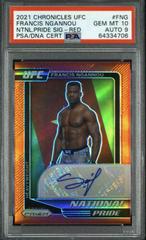 Francis Ngannou [Red] Ufc Cards 2021 Panini Chronicles UFC Signatures Prices