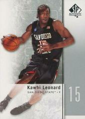 Kawhi Leonard Basketball Cards 2011 SP Authentic Prices