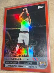 Andre Iguodala [Red] Basketball Cards 2005 Topps Big Game Prices