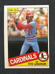 Tito Landrum #33 Baseball Cards 1985 O Pee Chee Prices