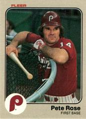 Pete Rose Baseball Cards 1983 Fleer Prices