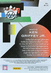 Card Back | Ken Griffey Jr. Baseball Cards 2022 Panini Diamond Kings Maestros