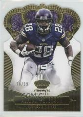 Adrian Peterson [Gold Die Cut] #3 Football Cards 2013 Panini Crown Royale Prices
