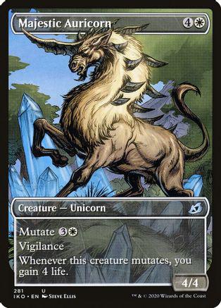 Majestic Auricorn [Showcase Foil] Magic Ikoria Lair of Behemoths