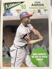Hank Aaron #BF-HA Baseball Cards 2012 Topps Heritage Baseball Flashbacks Prices