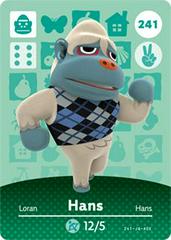 Hans #241 [Animal Crossing Series 3] Amiibo Cards Prices