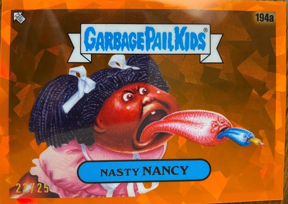 Nasty NANCY [Orange] #194a Garbage Pail Kids 2022 Sapphire