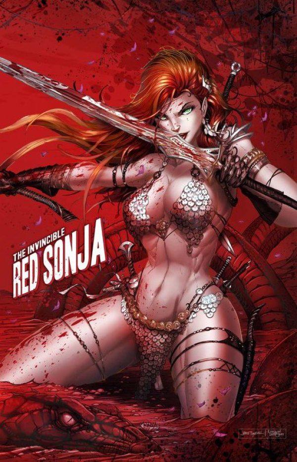 The Invincible Red Sonja [Tyndall C] #2 (2021) Comic Books Invincible Red Sonja