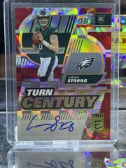 Carson Strong [Red] #TC-11 Football Cards 2022 Panini Donruss Elite Turn of the Century Autographs Prices