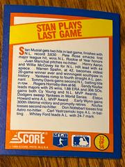 Stan Plays Last Game Baseball Cards 1989 Score Magic Motion Trivia A Year to Remember Prices