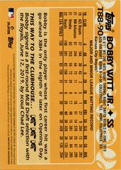 Back | Bobby Witt Jr. Baseball Cards 2023 Topps Silver Pack 1988 35th Anniversary
