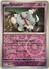 Greavard [Reverse Holo] Pokemon Scarlet & Violet Prices