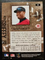 Card Back | Ken Griffey jr Baseball Cards 2004 Donruss Leather & Lumber
