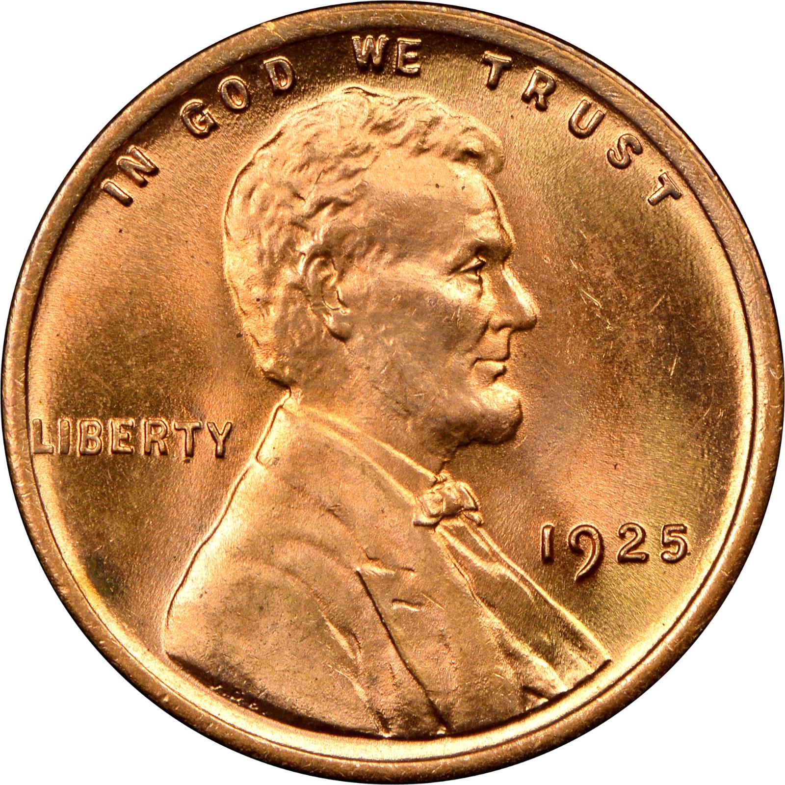 1925 Coins Lincoln Wheat Penny