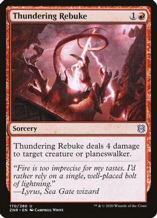 Thundering Rebuke #170 Magic Zendikar Rising