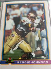 Reggie Johnson #123 Football Cards 1991 Bowman Prices