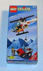 Rescue Helicopter and Jeep #2531 LEGO Town Prices