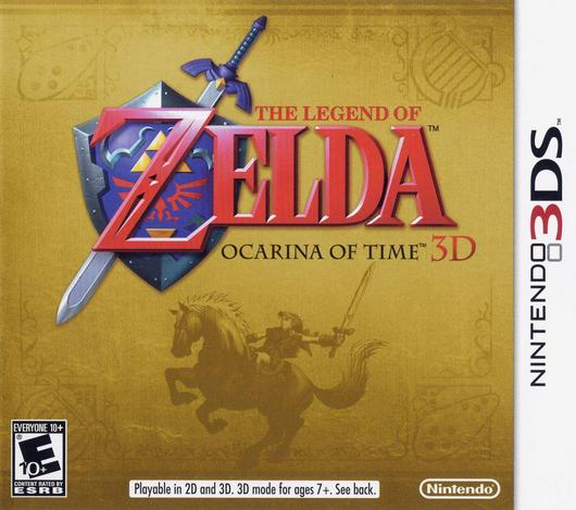 Zelda Ocarina of Time 3D Cover Art