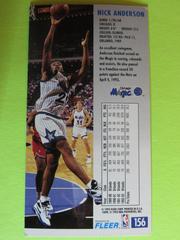 Reverse | Nick Anderson Basketball Cards 1993 Fleer Jam Session