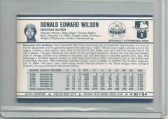 Card Back | Donald Wilson Baseball Cards 1972 Kellogg's