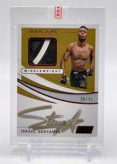 Israel Adesanya [Red] Ufc Cards 2021 Panini Immaculate UFC Memorabilia Autographs Prices
