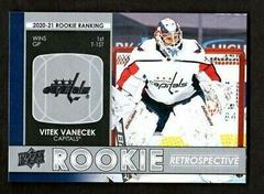 Vitek Vanecek #RR-13 Hockey Cards 2021 Upper Deck Rookie Retrospective Prices