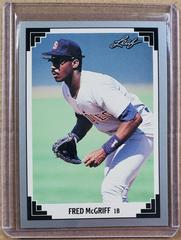 Fred McGriff #342 Baseball Cards 1991 Leaf Prices