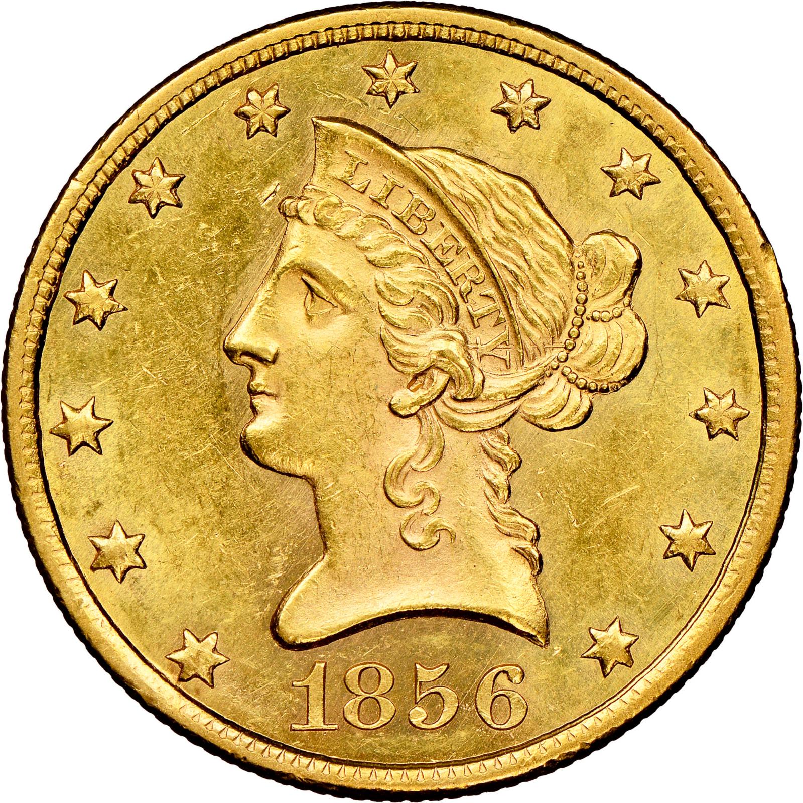 1856 Liberty Head Gold Eagle Prices Ungraded, NGC, PCGS Values