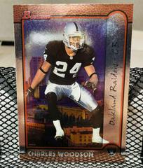 Charles Woodson [Interstate Refractor] #49 Football Cards 1999 Bowman Chrome Prices