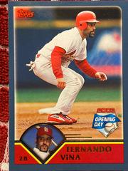 Fernando vina #148 Baseball Cards 2003 Topps Opening Day Prices