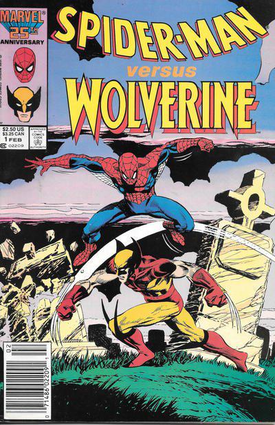 Spider-Man vs. Wolverine [Newsstand] #1 (1987) Comic Books Spider-Man vs. Wolverine