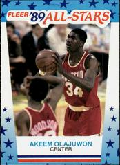 Akeem Olajuwon #2 Basketball Cards 1989 Fleer Sticker Prices