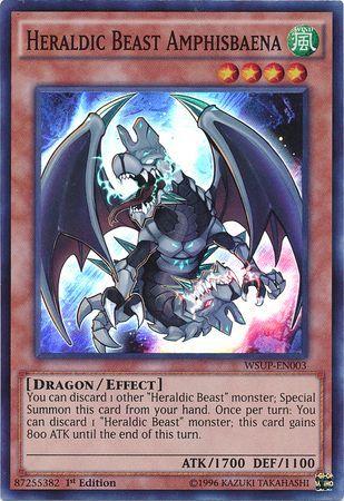 Heraldic Beast Amphisbaena WSUP-EN003 YuGiOh World Superstars