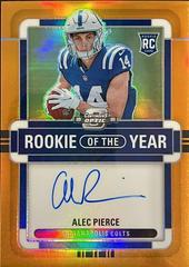 Alec Pierce [Rookie of the Year Autograph Orange] #ROY-AP Football Cards 2022 Panini Contenders Optic Rookie of the Year Prices