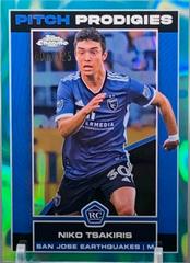 Niko Tsakiris [Aqua Lava] #100 Soccer Cards 2023 Topps Chrome MLS Prices