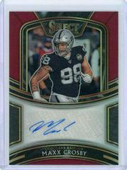 Maxx Crosby [Maroon Prizm] Football Cards 2020 Panini Select Signatures Prices