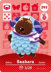 Baabara #292 [Animal Crossing Series 3] Amiibo Cards Prices